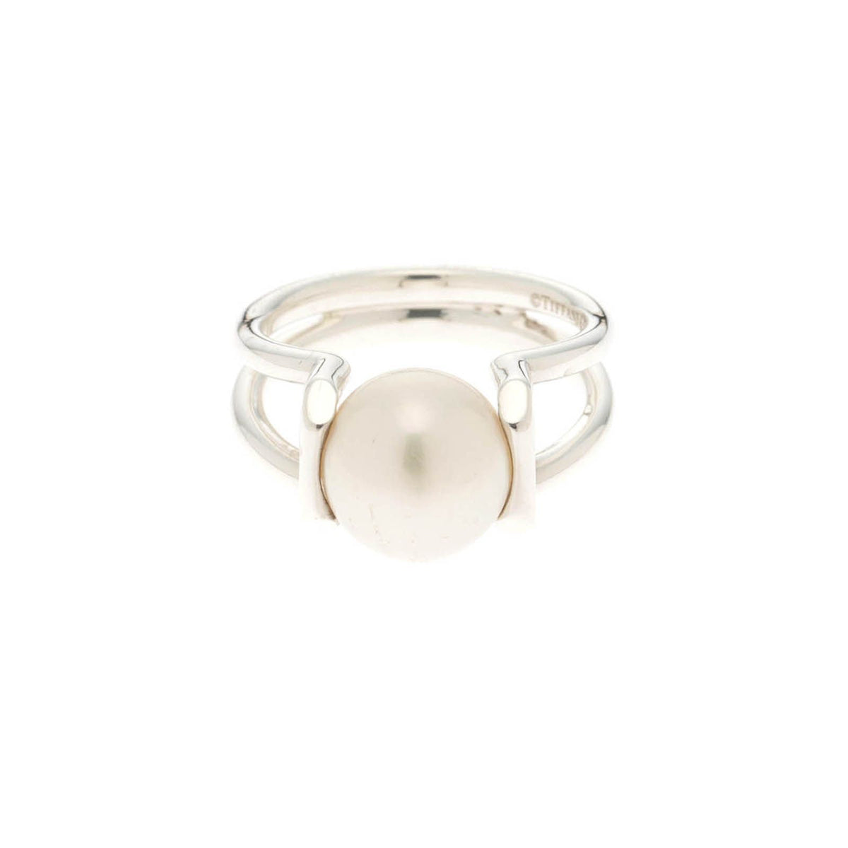 Tiffany & Co HardWear Pearl Ring Silver