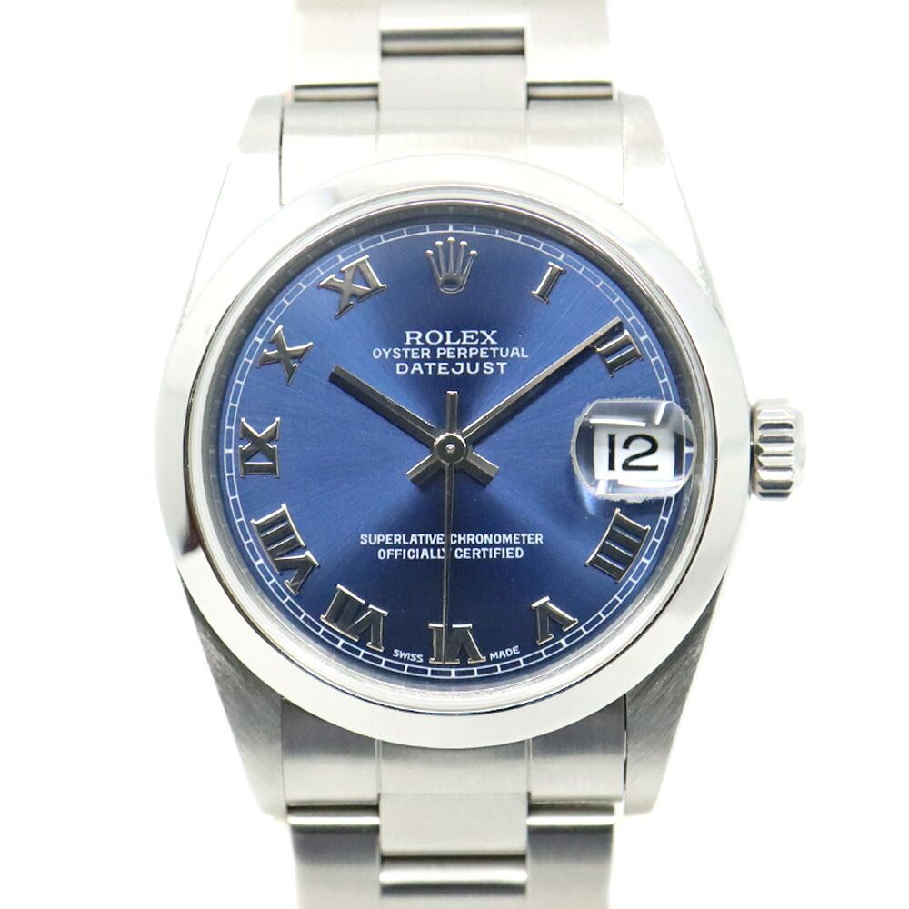 Rolex Datejust 31 Blue Rome Watch SS Oyster Bracelet Automatic