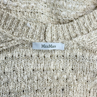 Max Mara Cardigan Ivory Long Sleeve Length Glitter S — view 3