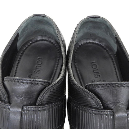 Louis Vuitton Leather Epi Design Monk Strap Shoes Black 6.5 — view 4