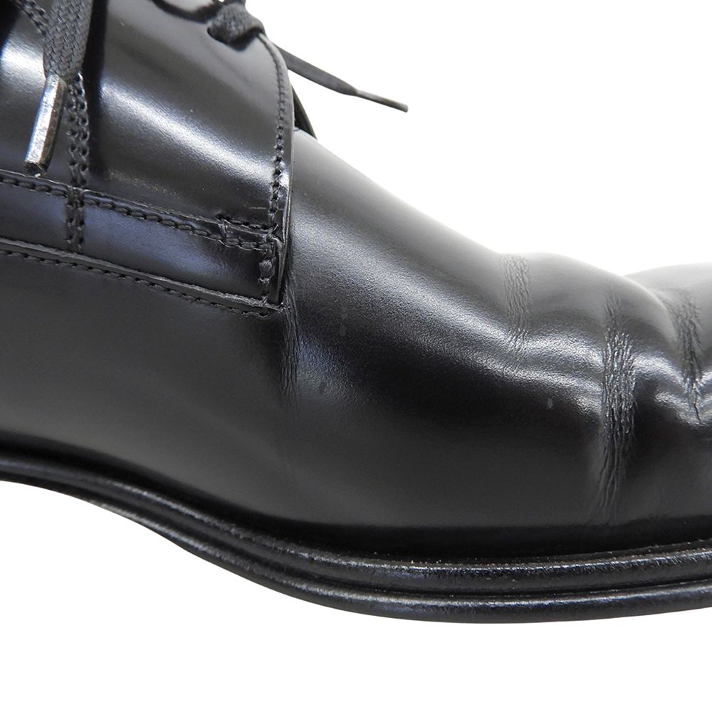 Dolce & Gabbana Leather Plain Toe Dress Shoes Black 6 — view 3