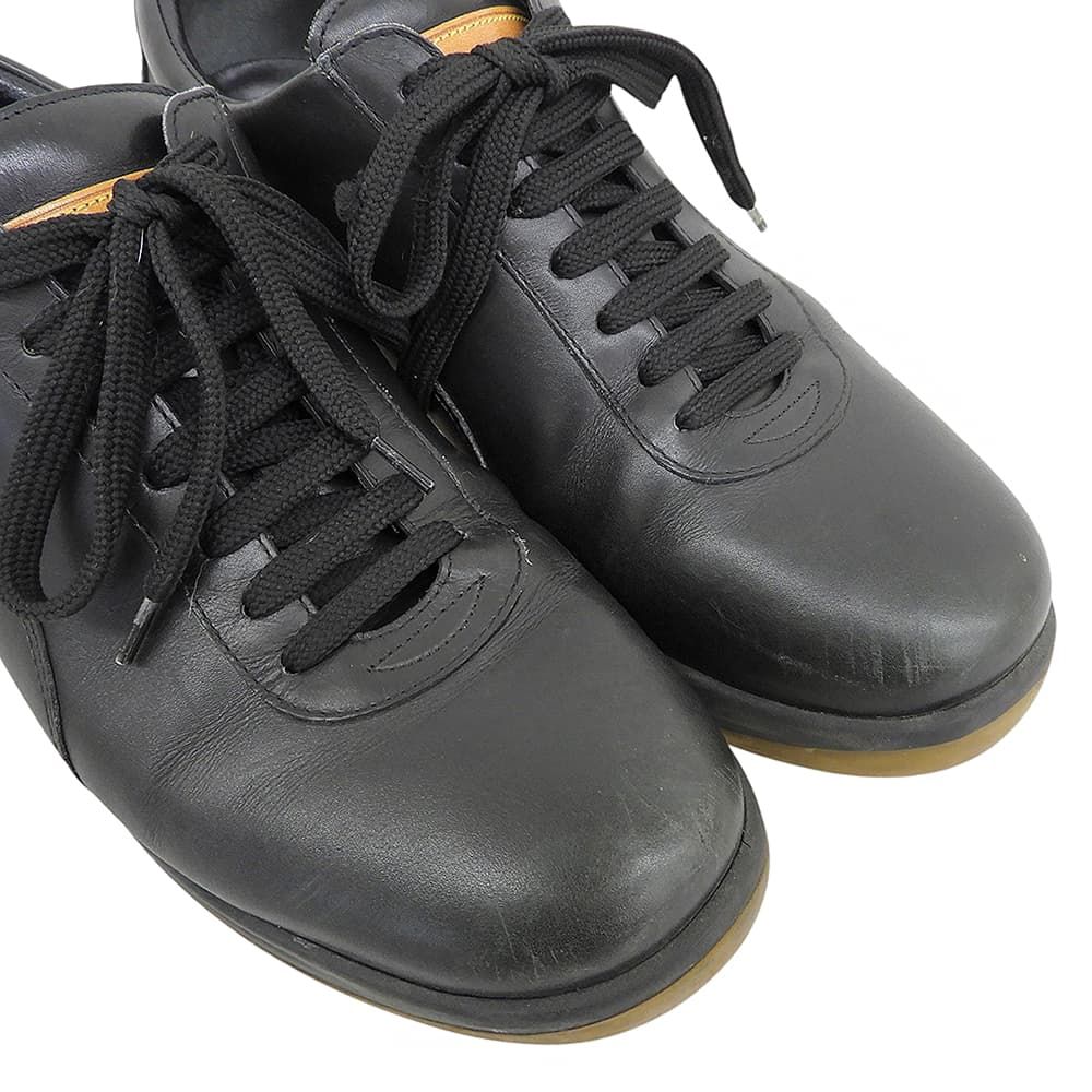 Louis Vuitton Leather Low-Top Sneakers Black 5.5 — view 3