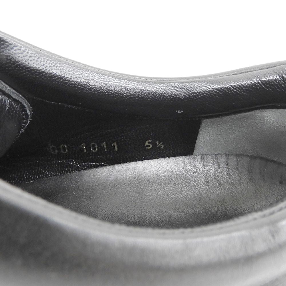 Louis Vuitton Leather Low-Top Sneakers Black 5.5 — view 6