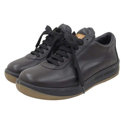 Louis Vuitton Leather Low-Top Sneakers Black
