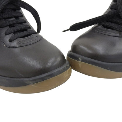 Louis Vuitton Leather Low-Top Sneakers Black — view 3