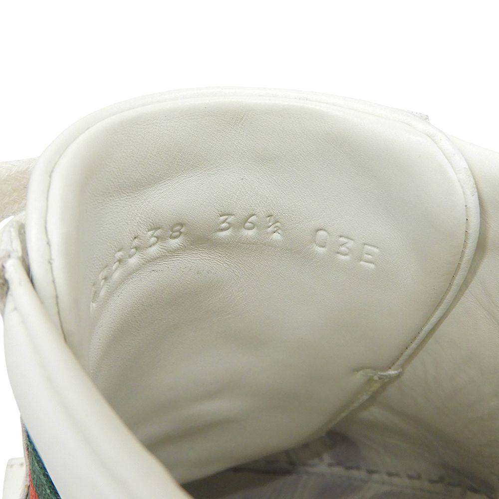 Gucci Heart Ace Low-Top Sneakers White — view 6
