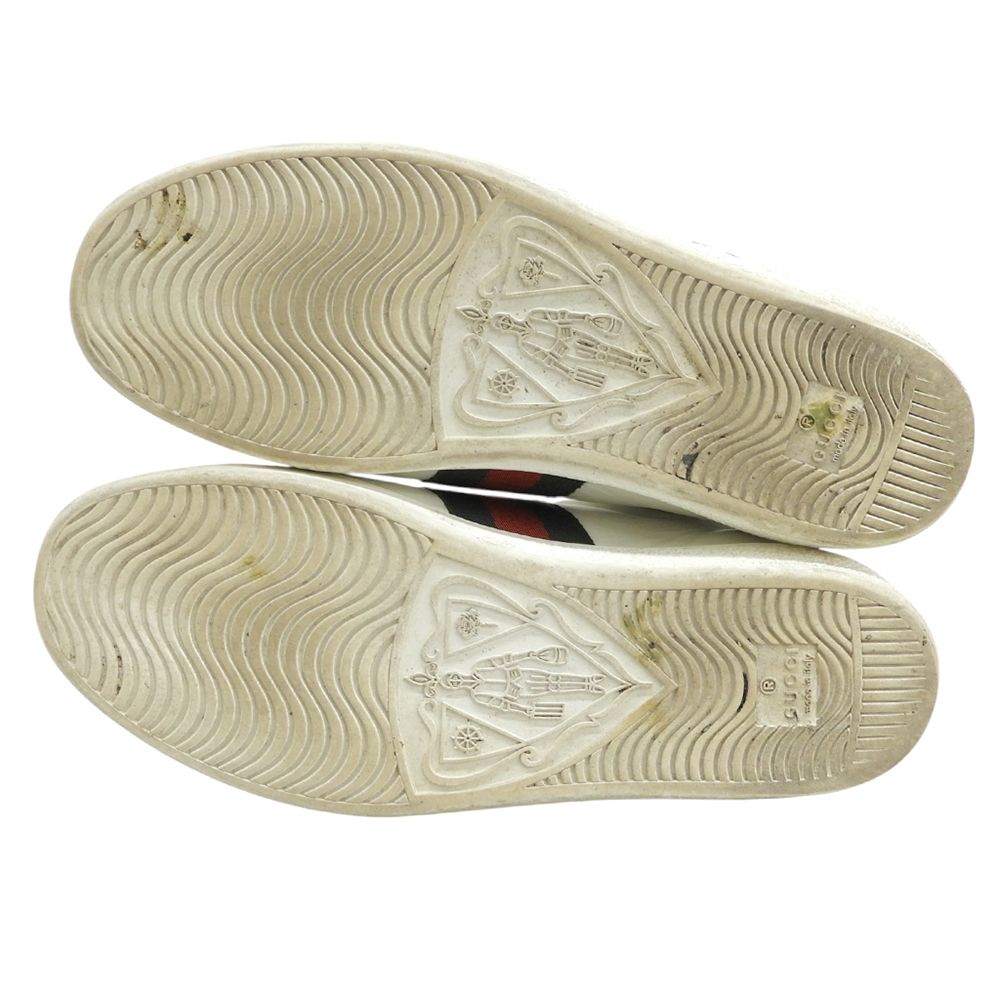 Gucci Heart Ace Low-Top Sneakers White — view 2