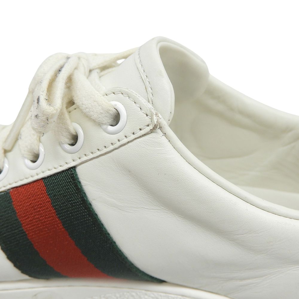Gucci Heart Ace Low-Top Sneakers White — view 4