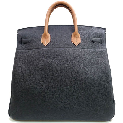 Hermes Haut Courroies Hac 40 Tricolor Noir Gold Blue Royale Togo GD Handbag — view 2