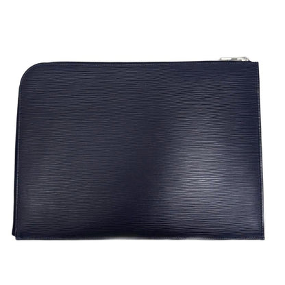 Louis Vuitton Epi Pochette Jules GM Leather Clutch Second Blue Marine Navy — view 2