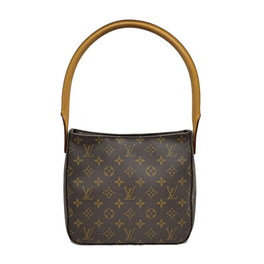 Louis Vuitton Looping MM Shoulder Bag Brown Monogram