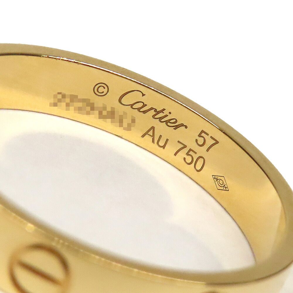 Cartier Love Ring Small Model 750 Yellow Gold 57 Mini — view 7