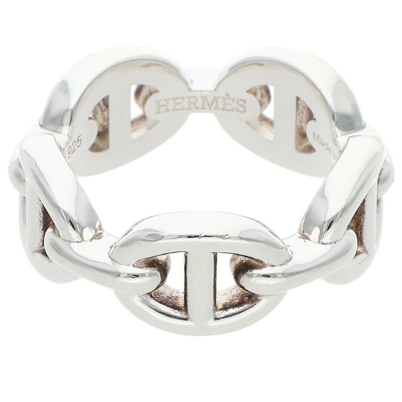 Hermes Chaine D'ancre Enchainee PM Silver Ring