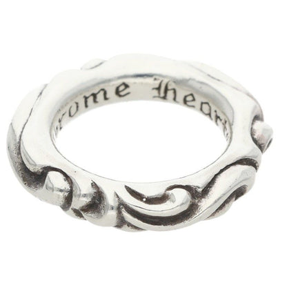 Chrome Hearts Scrl Band Scroll Silver Ring