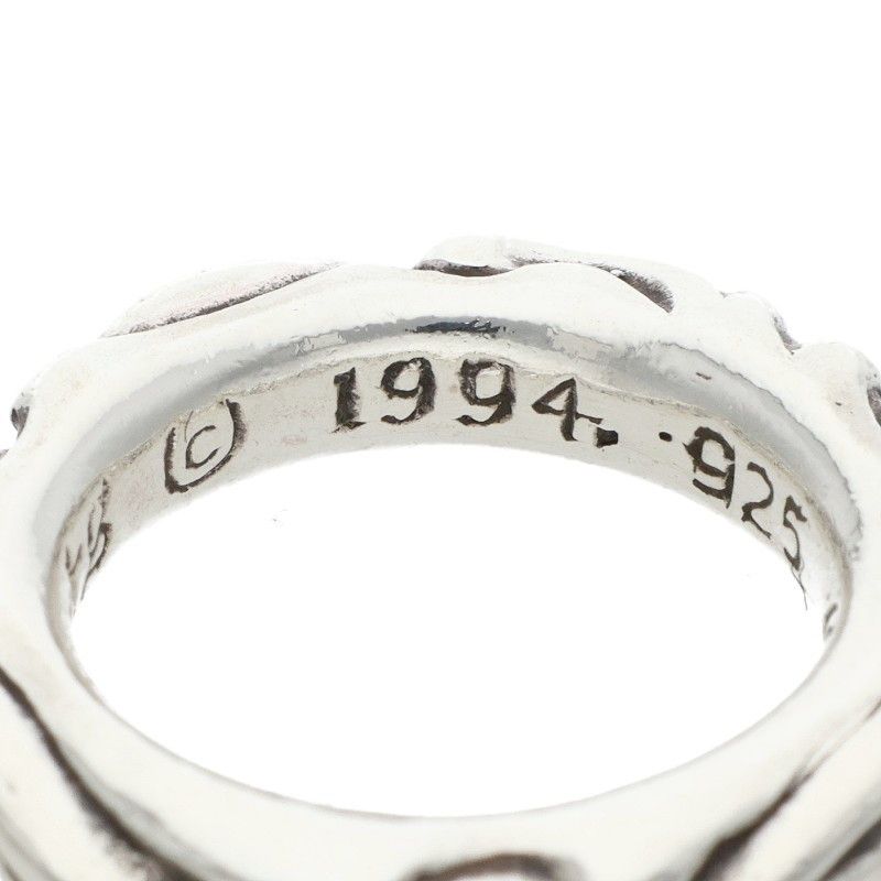 Chrome Hearts Scrl Band Scroll Silver Ring — view 4