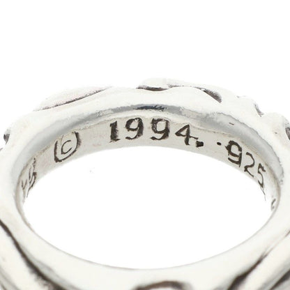 Chrome Hearts Scrl Band Scroll Silver Ring — view 4