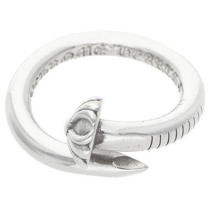 Chrome Hearts Nail Crsball Cross Ball Silver Ring