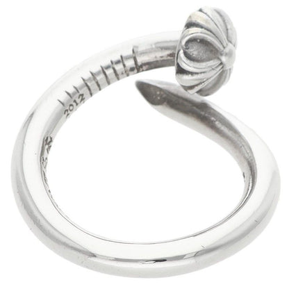 Chrome Hearts Nail Crsball Cross Ball Silver Ring — view 2