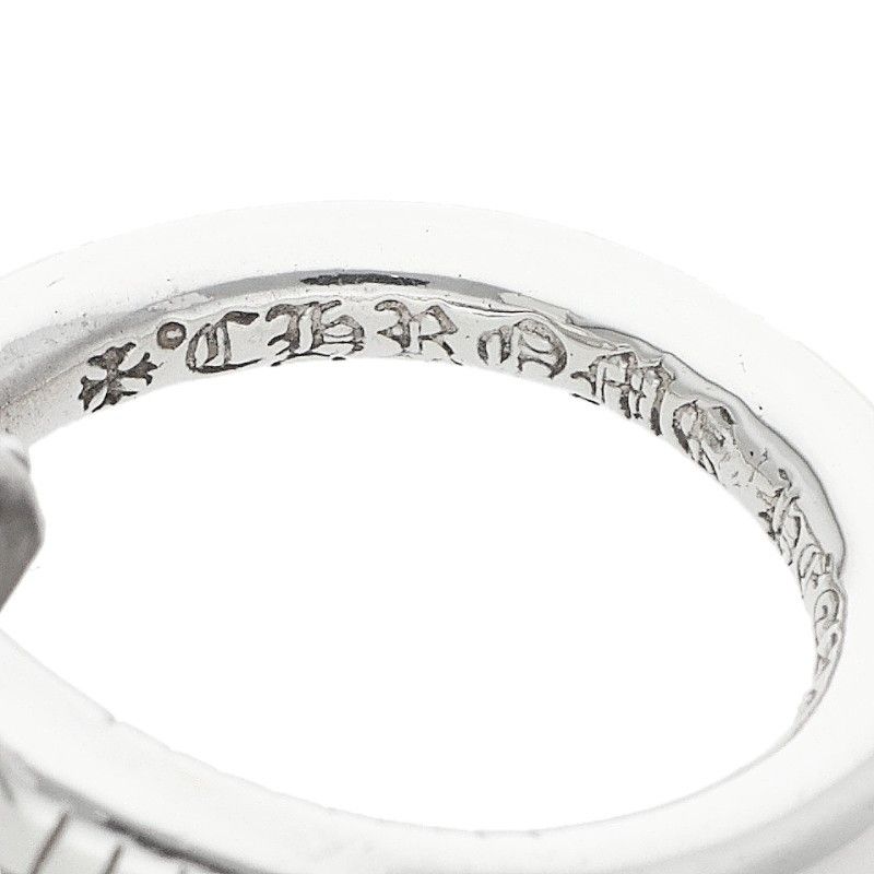 Chrome Hearts Nail Crsball Cross Ball Silver Ring — view 3