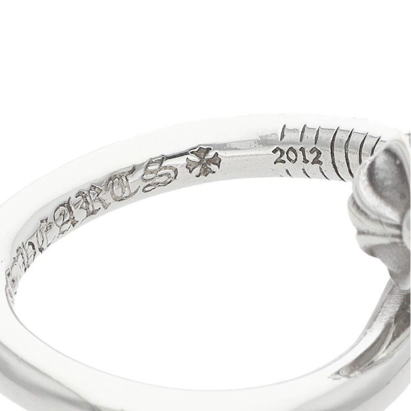 Chrome Hearts Nail Crsball Cross Ball Silver Ring — view 4