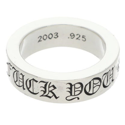 Chrome Hearts Spacer Fckyou Silver Ring