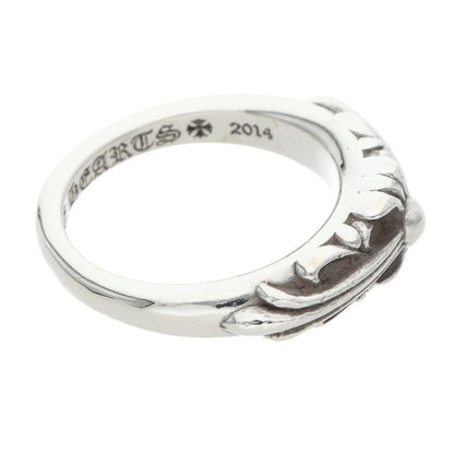 Chrome Hearts Baby Classic Floral Cross Silver Ring — view 5