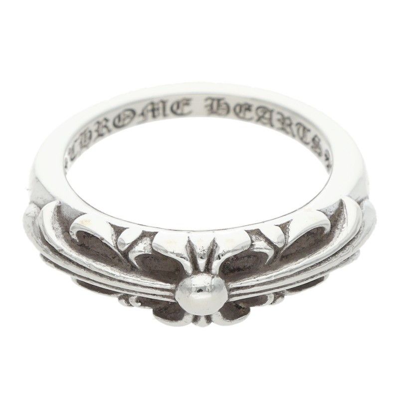 Chrome Hearts Baby Classic Floral Cross Silver Ring