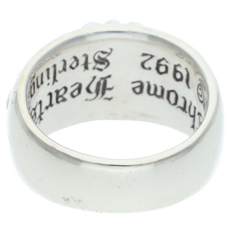 Chrome Hearts Flrl Floral Cross Silver Ring — view 2