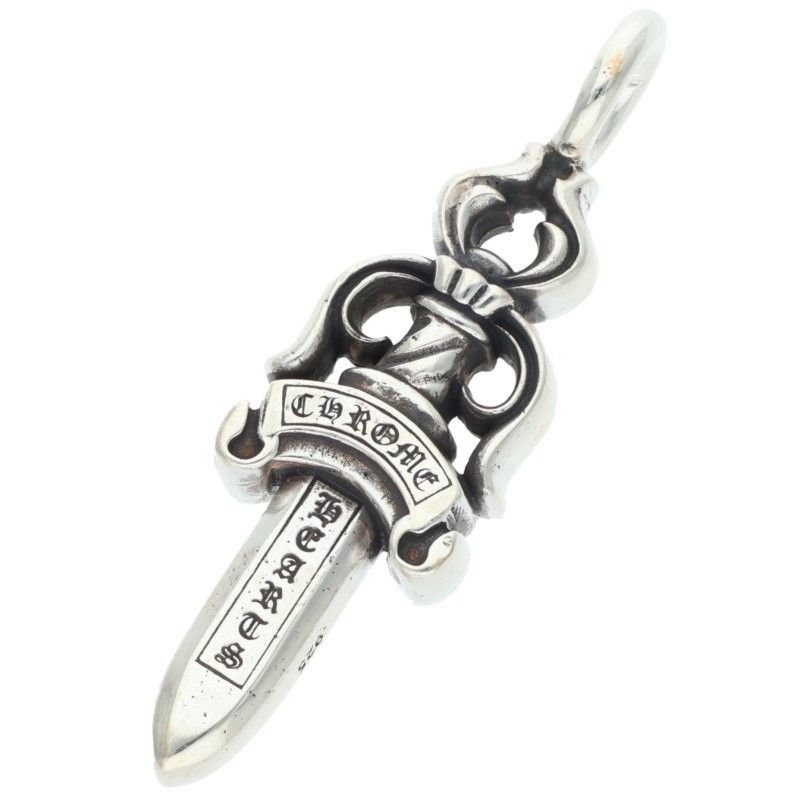 Chrome Hearts Double Dagger Pendant Silver — view 2