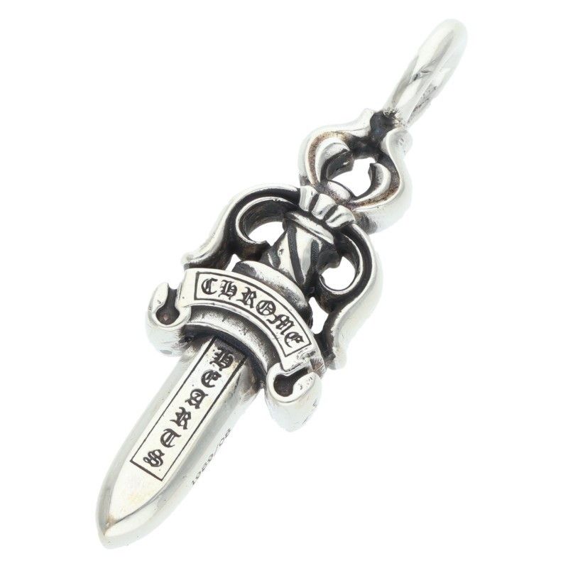 Chrome Hearts Double Dagger Pendant Silver