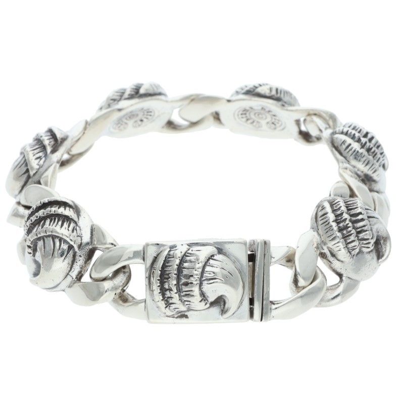 Chrome Hearts Crow Link Vintage Silver Bracelet