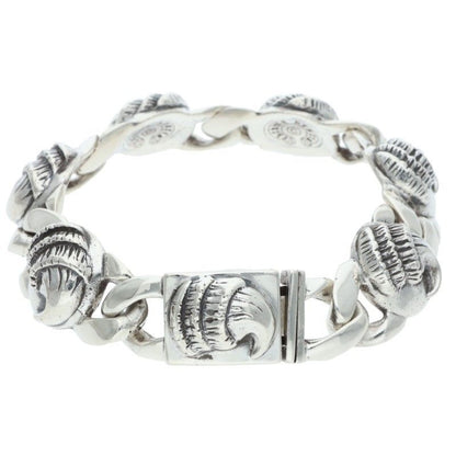 Chrome Hearts Crow Link Vintage Silver Bracelet