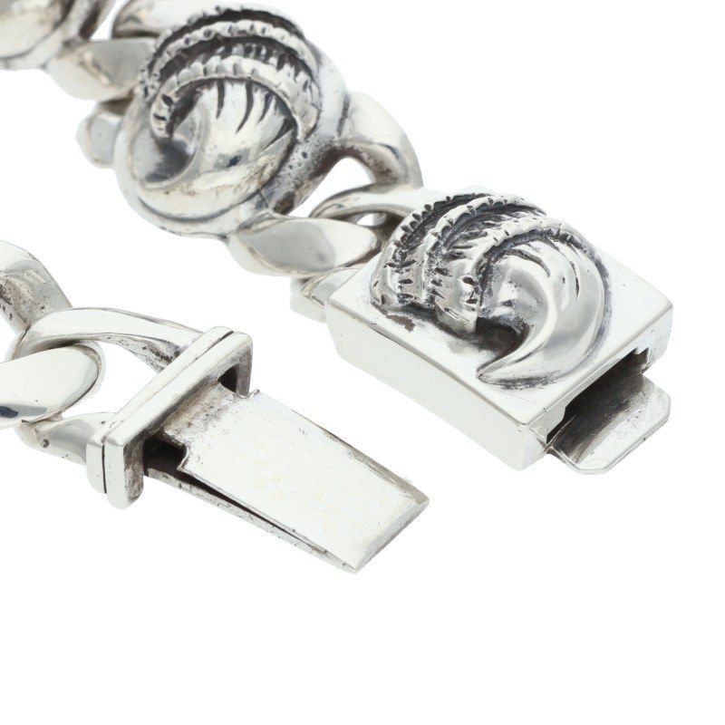 Chrome Hearts Crow Link Vintage Silver Bracelet — view 4