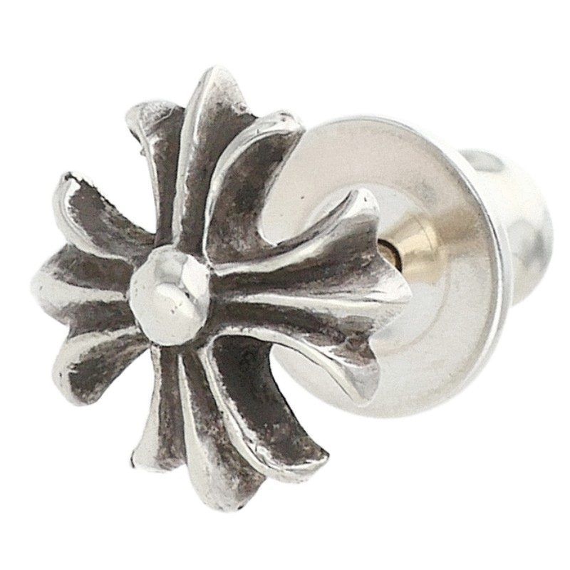 Chrome Hearts CH Pls CH Plus Stud Silver Earrings