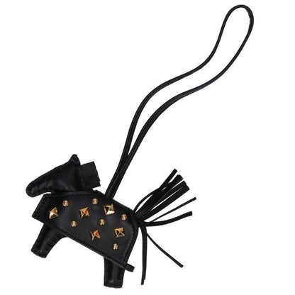 Hermes Robeo Rock PM Agneau Milo Studded Charm PM Keychain