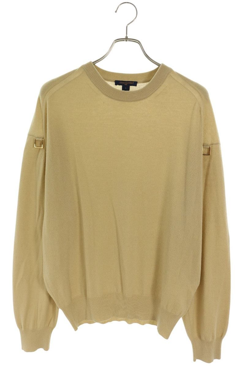 Louis Vuitton Arm Decorationcashmere Crew Neck Knit Sweater