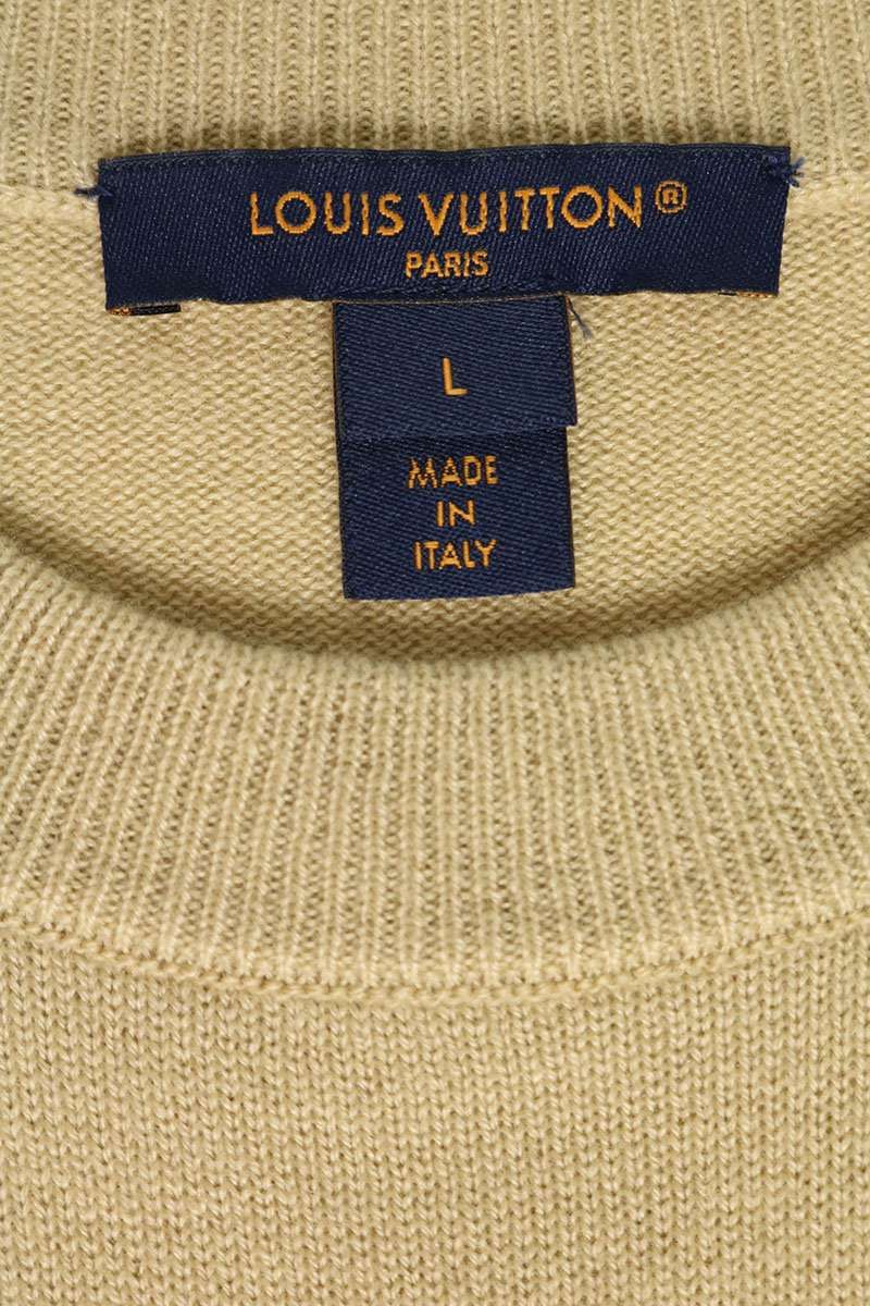 Louis Vuitton Arm Decorationcashmere Crew Neck Knit Sweater — view 3