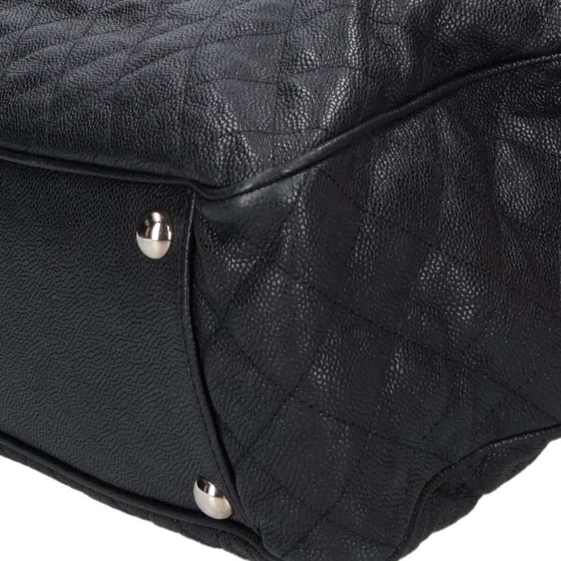 Chanel Quilted Caviar Leather Chain Tote Bag — view 5