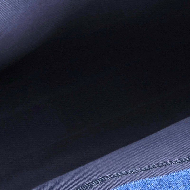 Chanel Quilted Denim Chain Tote Bag — view 3
