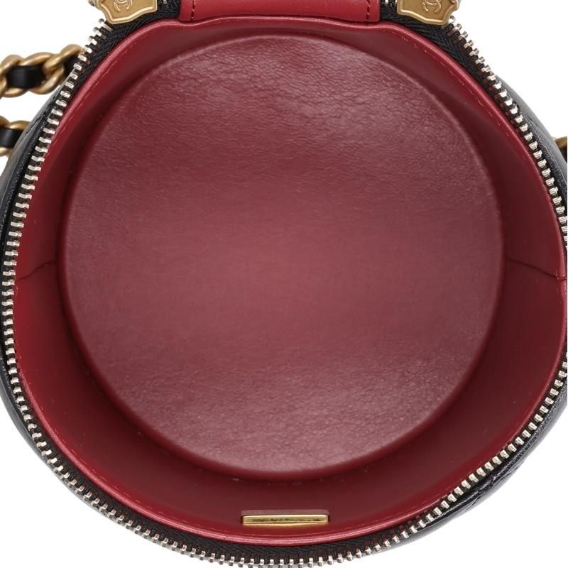 Chanel Vanity Quilted Lambskin Chain Shoulder Bag — view 3