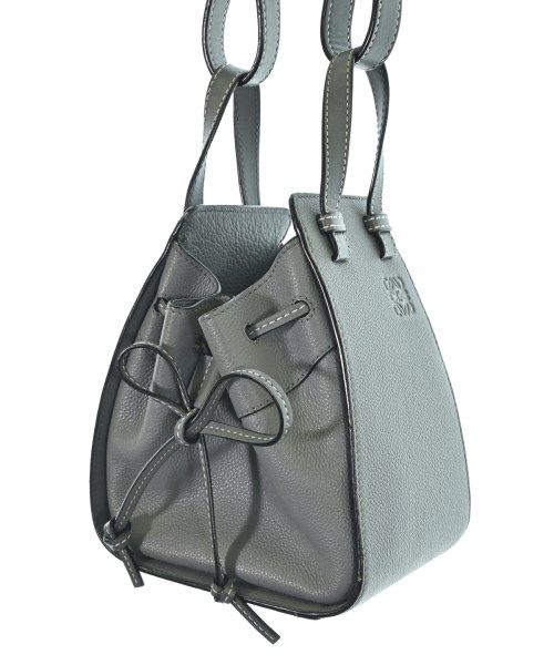 Loewe Anagram Hammock Drawstring Mini Shoulder Bag Blue — view 7
