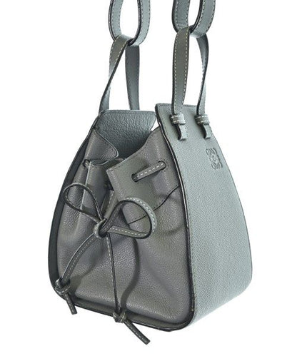 Loewe Anagram Hammock Drawstring Mini Shoulder Bag Blue — view 7