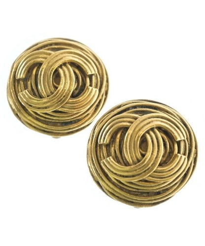 Chanel 94A CC Logo Earrings Gold