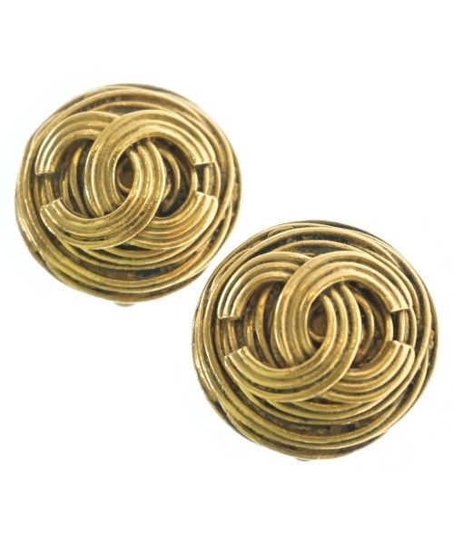 Chanel 94A CC Logo Earrings Gold
