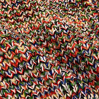 Chanel Middle Gauge Mixed Knit Sweater High Neck Multicolor Wool 34 — view 6