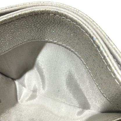 Chanel Quilted Card Case Cavien Silver — view 4