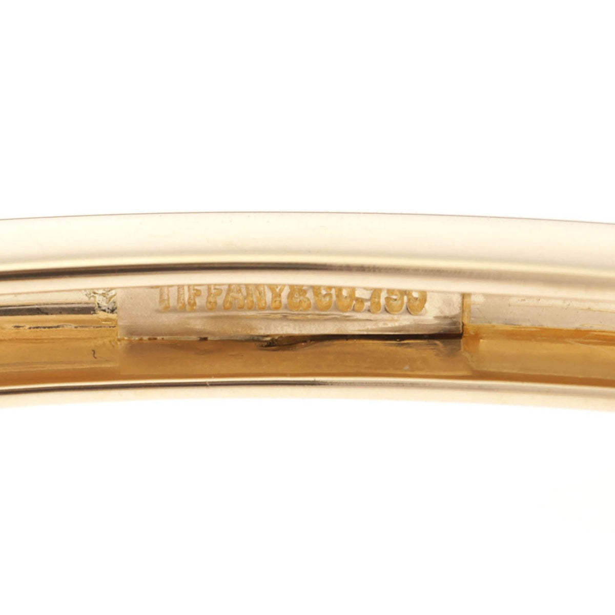 Tiffany & Co Channel Setting Half Circle Diamond Bracelet 18k Yellow Gold — view 3