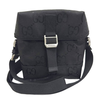 Gucci Off the Grid GG Logo Nylon Shoulder Bag Black