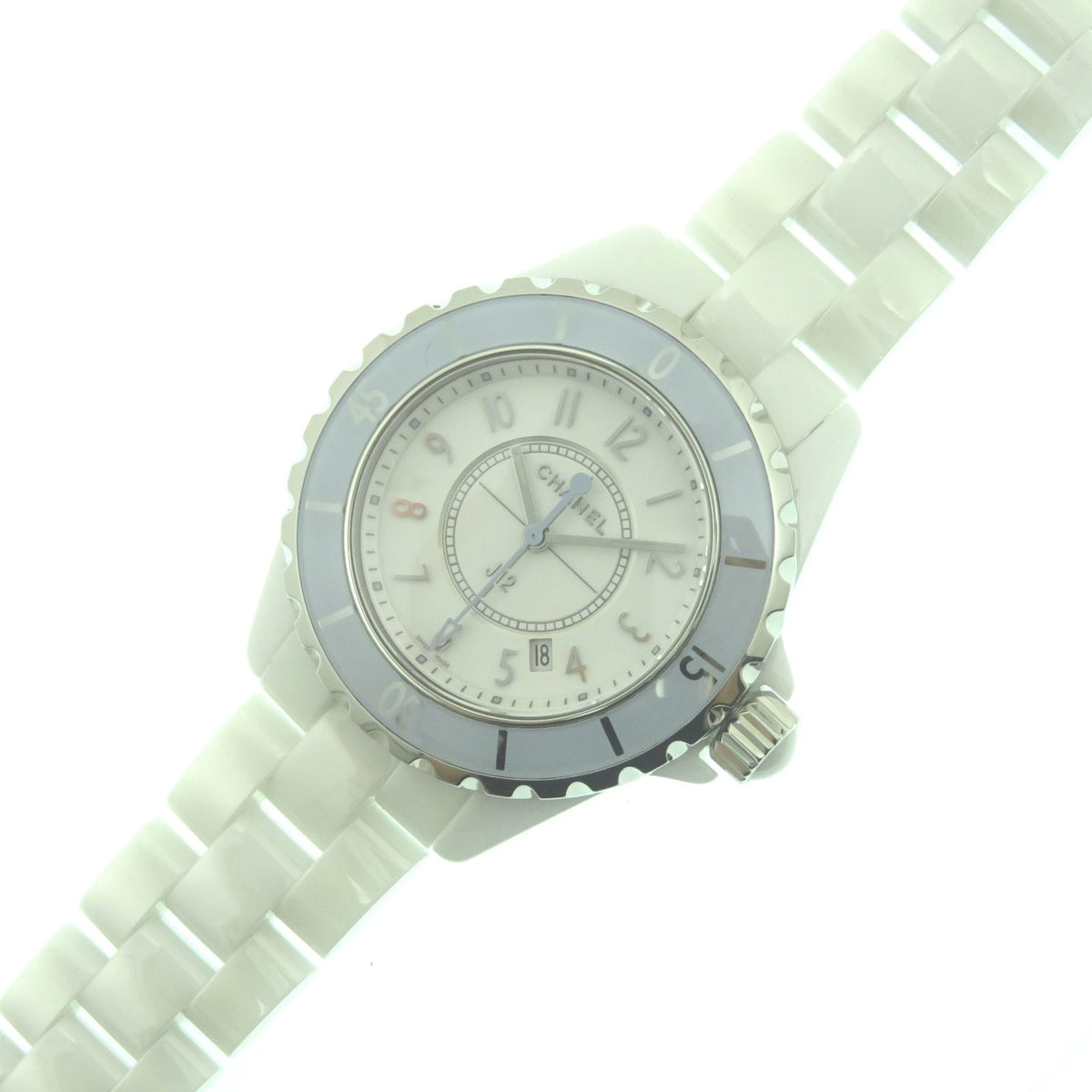 Chanel J12 Soft Blue Watch White Ceramic Boys — view 2