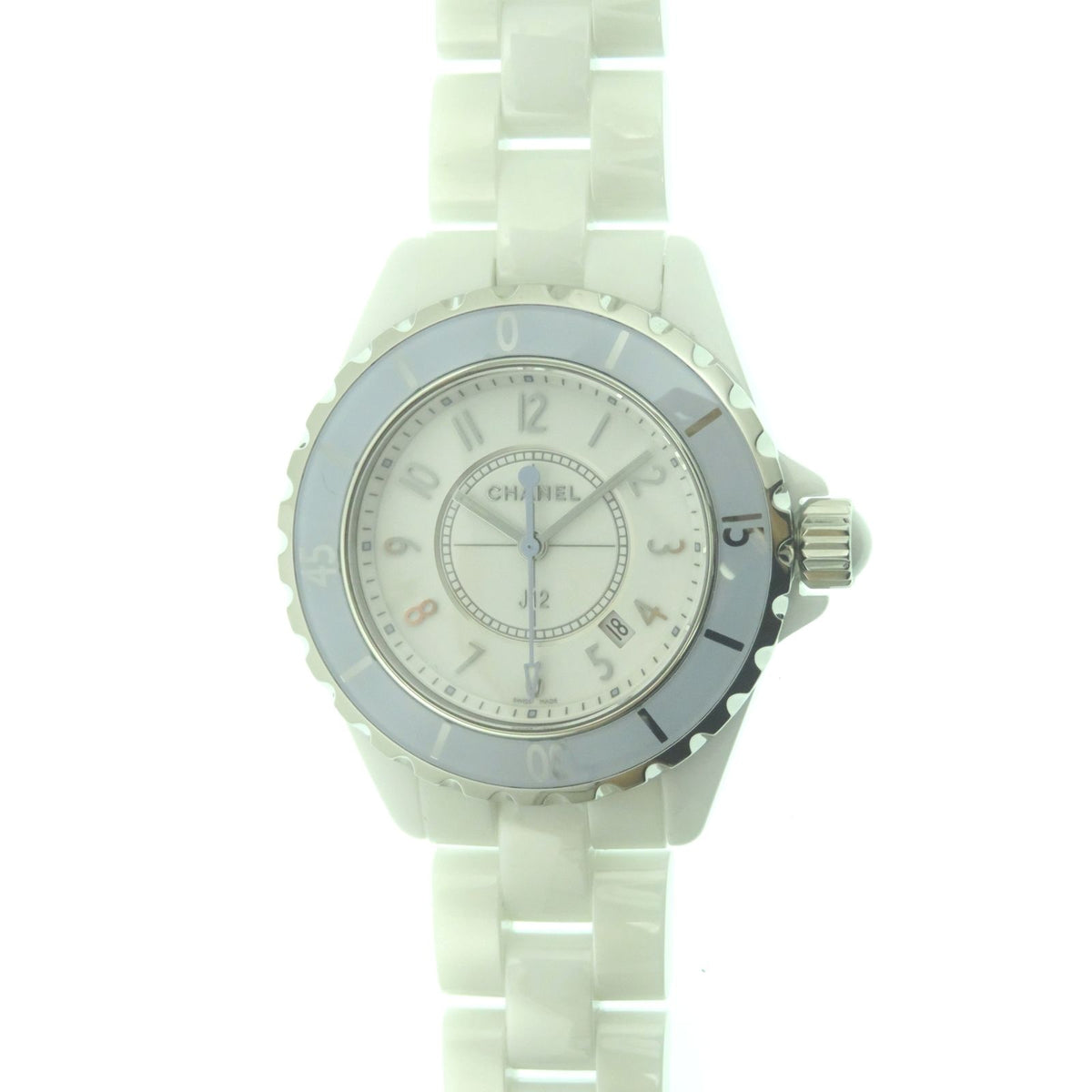 Chanel J12 Soft Blue Watch White Ceramic Boys
